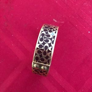 Coach gold bangle